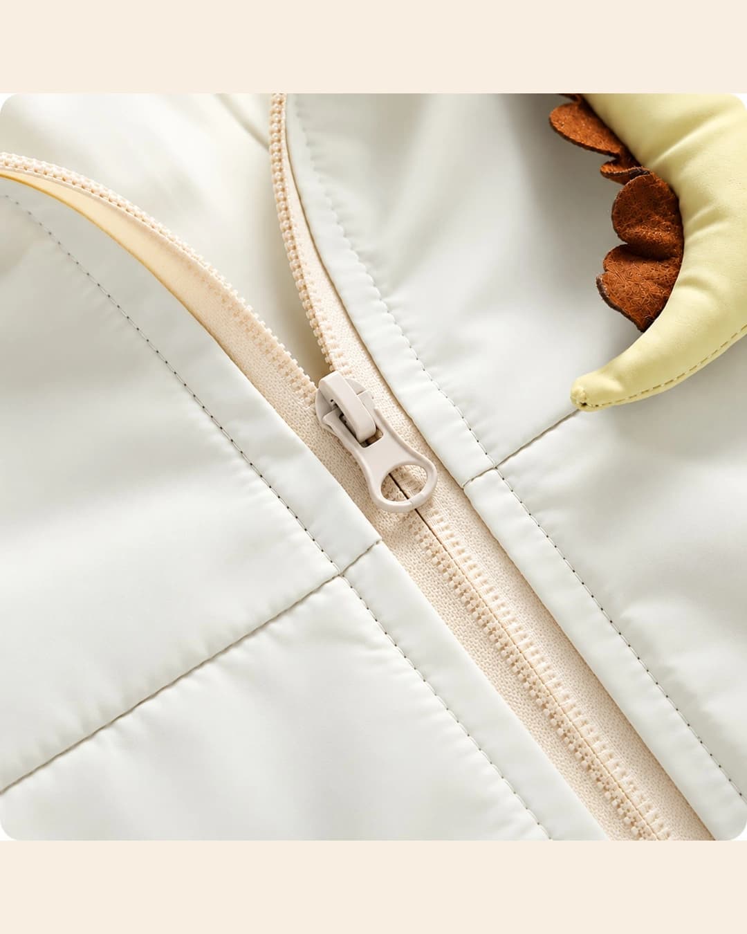 Veste enfant Dinosaure avec polaire crème 5